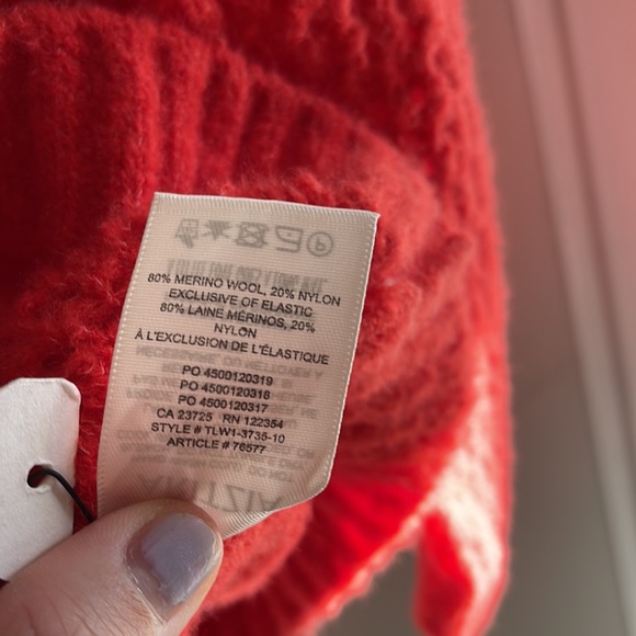 NWOT Babaton wool fishnet sweater - Picture 6 of 6